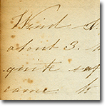 handwritten script from Emma Jeffery' journal