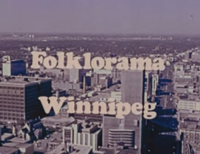 horizon de la ville de Winnipeg, mot-symbole : Folklorama Winnipeg