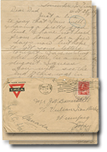 October 28, 1916 letter with 2 pages and an envelope
