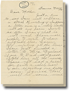 la 7 novembre 1916 lettre avec 2 pages