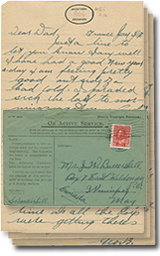 January 3, 1917 letter with 3 pages and an envelope
