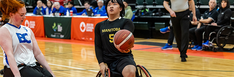 jeunes en fauteuil roulant jouant au basket