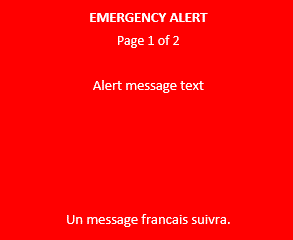 alert message