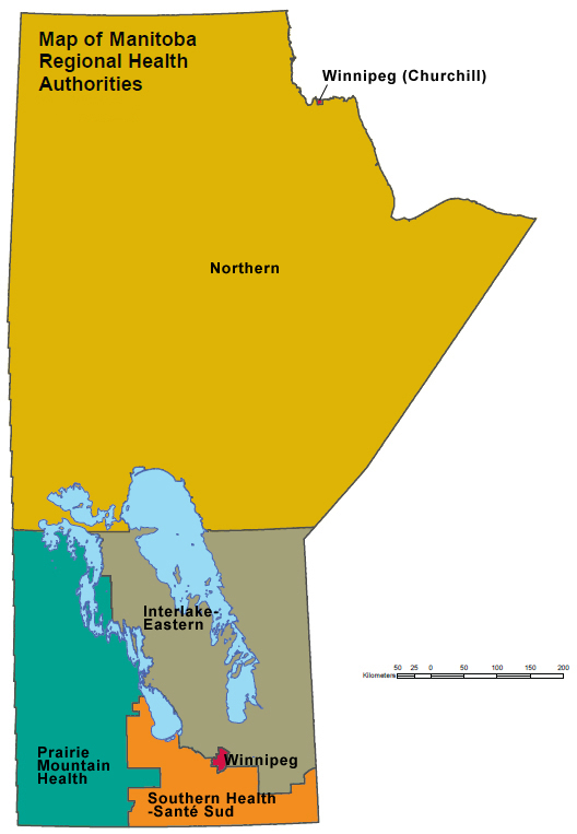 Regional Health Authorities Health And Seniors Care Province Of Manitoba