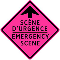 Sign - Scene d'durgence / Emergency scene ahead