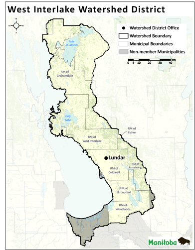 West Interlake Watershed District Map