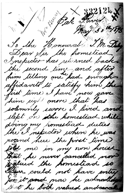 Letter from James Sinclair to T.M. Daly, 30 May 1893, page 1 of 7
